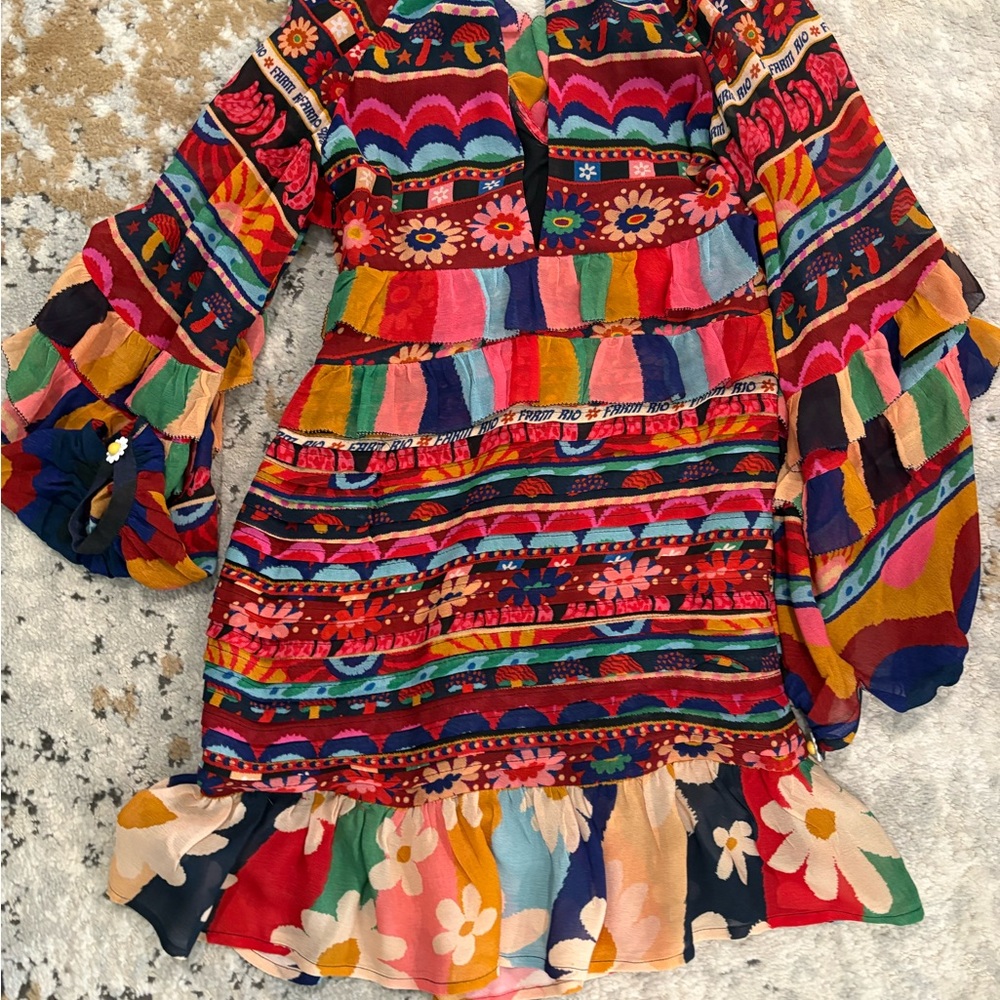 FARM Rio Multicolor Floral Dress NWT - Picture 2 of 6